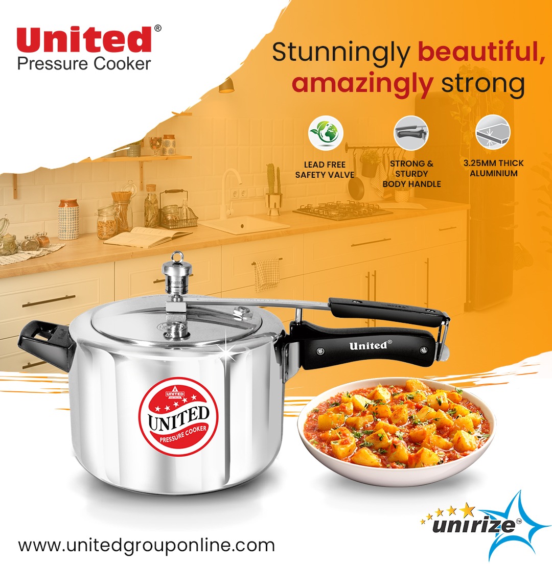 Stunningly Beautiful, Amazingly strong.
.
.
.
#Unitedgroup #Cookers #Cookware #PressureCookers #HealthyCooking #Deep #roundedkadai
#RoundedTawa #Wok #Stwe #Pot #StainlessSteel
#Durable #Reliable #PremiumQuality #Tastyfood #Chefchoice
#Qualityproduct #Customersatisfaction