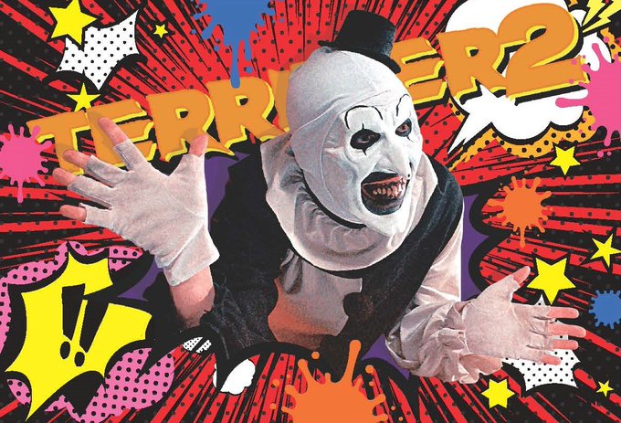 HIDEO_KOJIMA_EN's tweet photo. "All Americans puked?!"What a brilliant copy! 

I watched "Terrifer2" 
I haven't seen the previous one with a copy of "Giggle, Giggle, Giggle!"  
The loving attention to horror films, the thorough series of "never-ending gore scenes" and the contrast with the gestures of "Art the Clown" made me say, "lol" (instead of puked).
I'm not a fan of ghoulish movies, but I'm immune to this kind of slasher flick because I'm of the generation that subscribed to Fangoria magazine. Many horror movies with clowns have been made in the U.S., such as "Killer Klowns," "The Crown," and "IT," but this character seems to be a cut above the rest in terms of knowledge. However, I don't recommend going to see this movie with a light heart after reading this tweet. It may not be a good idea, especially after dinner.