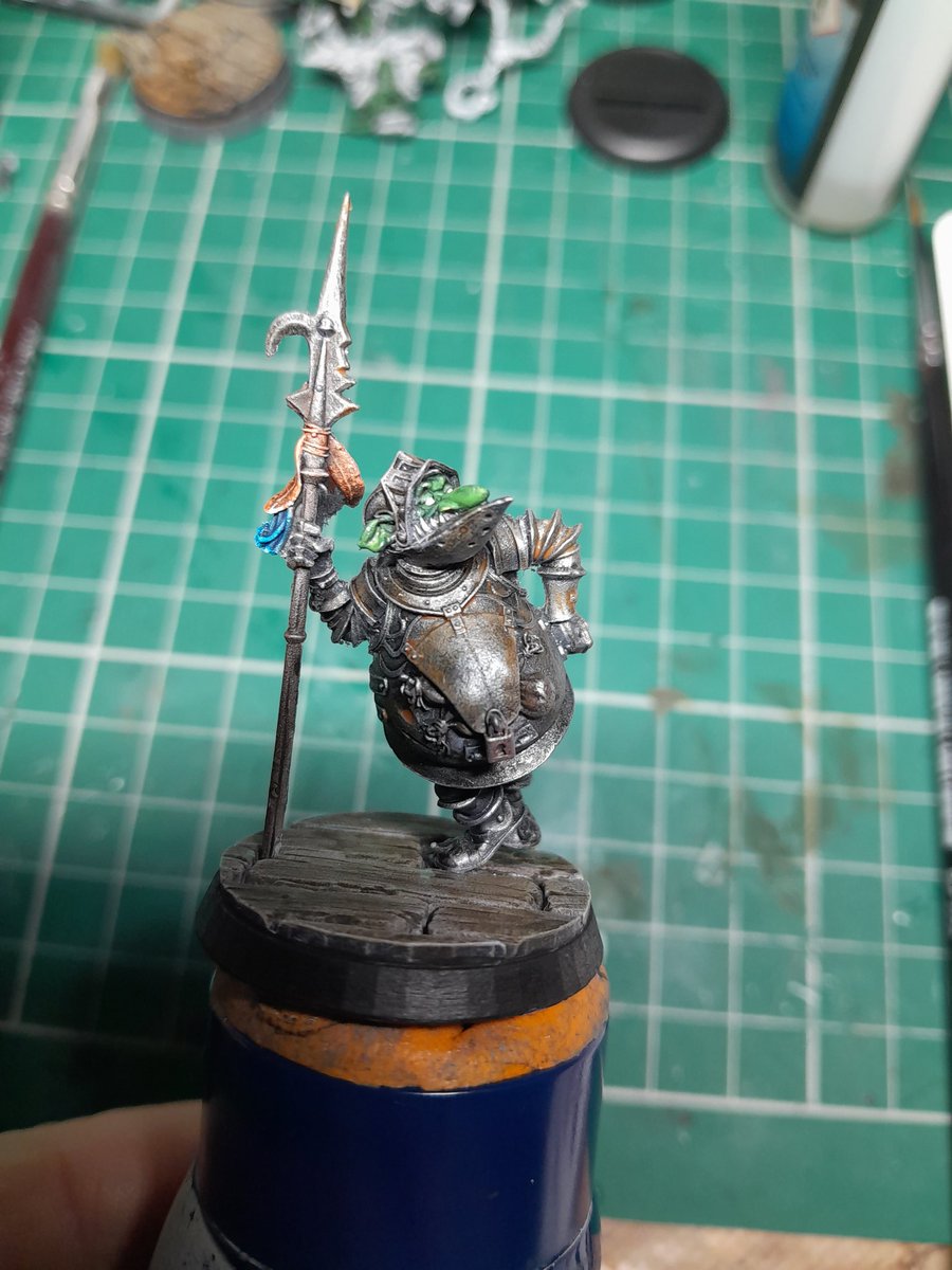 Some WIP on Portly Pete from the Death and Taxes box set for Moonstone. Iv used @thearmypainter speed paints and warpaints to paint him up #paintingminiatures #Moonstone #moonstonethegame #whimsical #fantasy #skirmishgames #thearmypainter