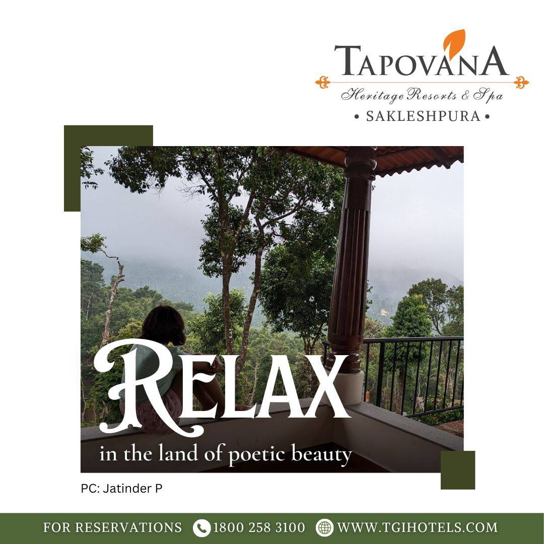 Leave your worries behind and escape to the #Sakleshpur. Relax and unwind in luxury at #TapovanaHeritageResorts and Spa. Enjoy stunning views, lovely weather, and an abundance of activities and amenities to make your stay unforgettable!
#RelaxAtSakleshpur #LuxuryStay