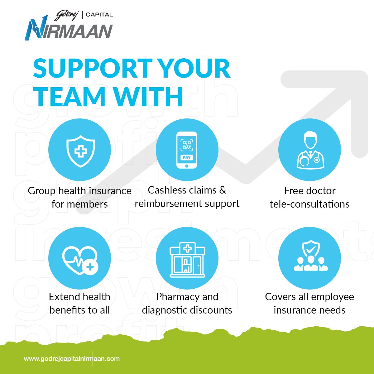 Nirmaan_GC's tweet image. Provide comprehensive health benefits for your employees and take care of your team&apos;s health with Godrej Capital Nirmaan&apos;s partnership with @onsurity! 🌡️💪 

#GodrejCapitalNirmaan #GrowWithNirmaan #MSMESolutions #BusinessGrowth #Partnerships