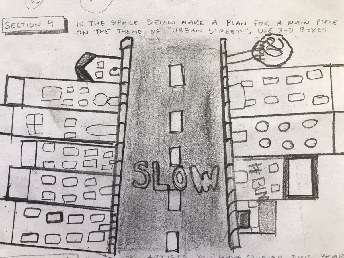 Amaia_Movie's tweet image. I&apos;m always trying to teach inventiveness &amp;amp; personal response, so was happy to be impressed by the level of imagination &amp;amp; vision shown in the &quot;Urban Landscape&quot; studies made during the Year 8 art test. #Year8Art #Visualisations #ArtisticDevelopments #ArtIdeas #HappyArtTeacher