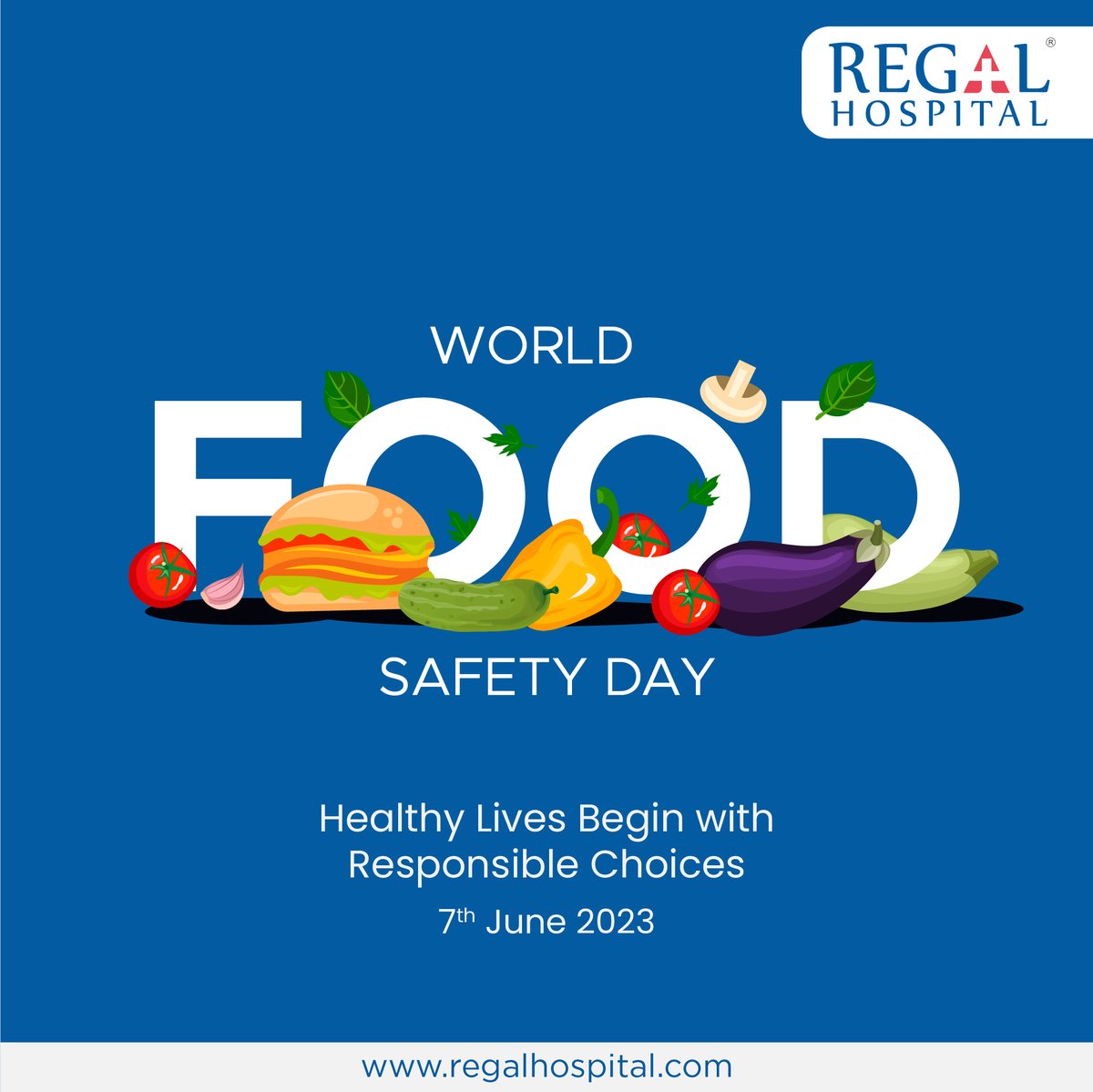 RegalHospital's tweet photo. Happy World Food Safety Day! At Regal Hospital, we are committed to ensuring that our patients and their loved ones are safe and healthy while enjoying their meals. On this special day, we would like to remind everyone to prioritize food safety in their daily lives. https://t.co/lMKZXUARFa