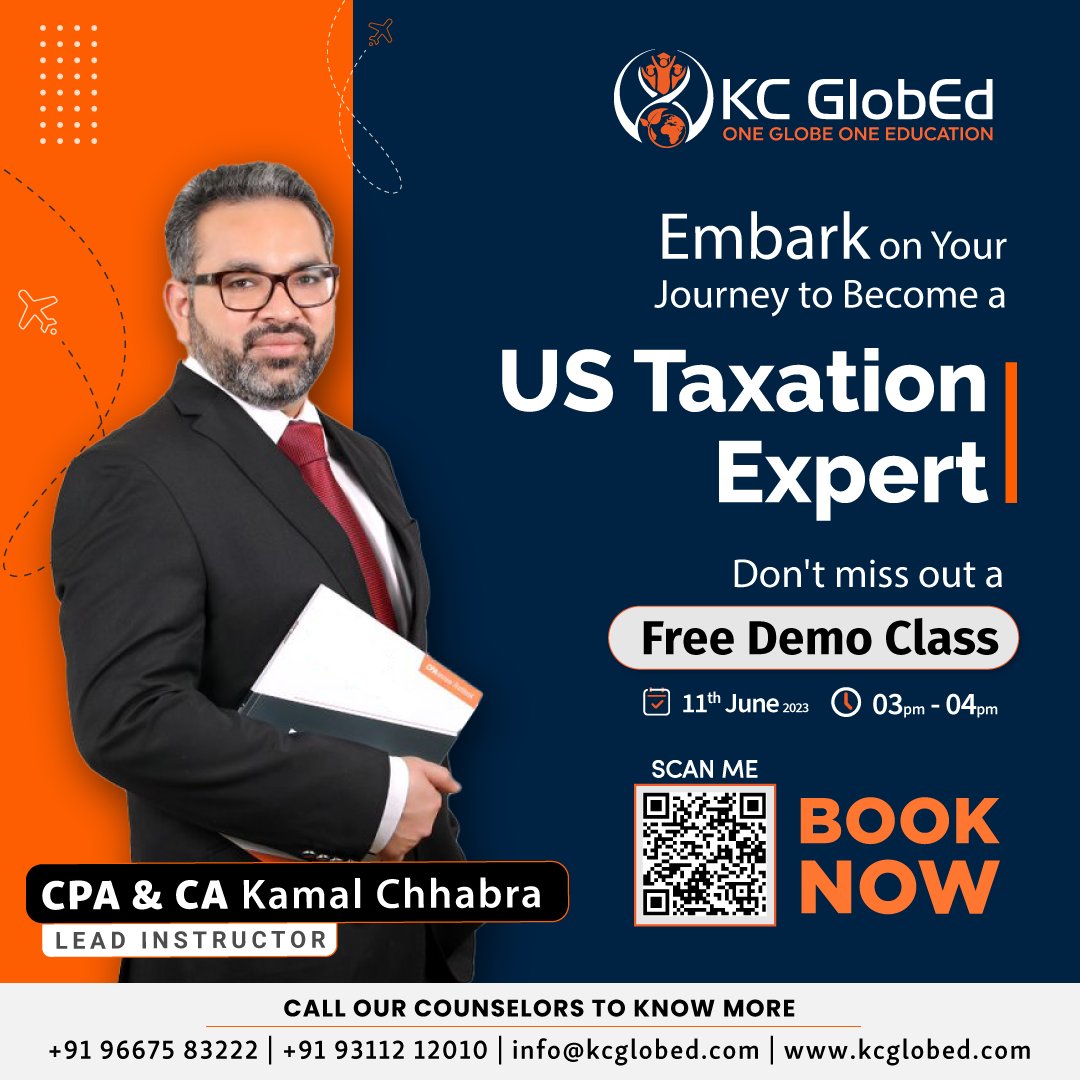 KCGlobEd's tweet image. 𝐑𝐞𝐠𝐢𝐬𝐭𝐞𝐫 𝐲𝐨𝐮𝐫𝐬𝐞𝐥𝐟- forms.gle/1mTTbWVFvaWYUx…
#FREE #democlass #usa #tax #taxation #courses #classes #aspirants #knowledge #opportunity #opportunities #success #successtips #EA #joinus #learning #studentlife #knowledgeispower #motivation #industryleaders #Big4 #MNC