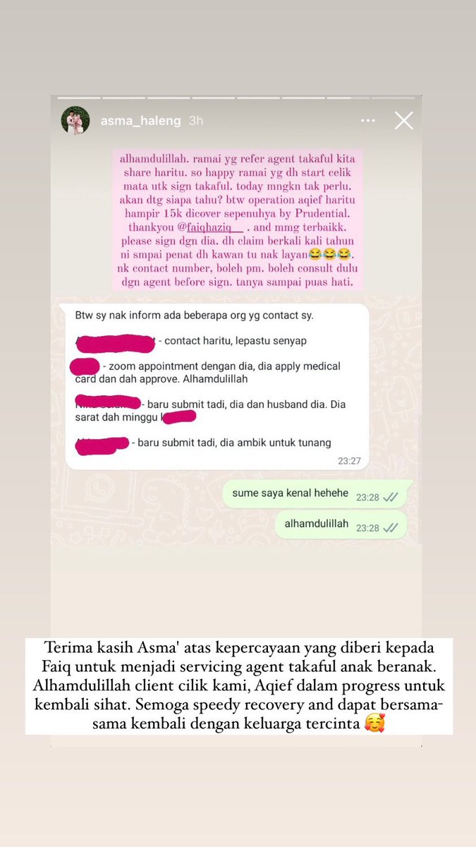 Alhamdulillah. Terima kasih atas kepercayaan awak. Semoga cepat sembuh Aqief😊