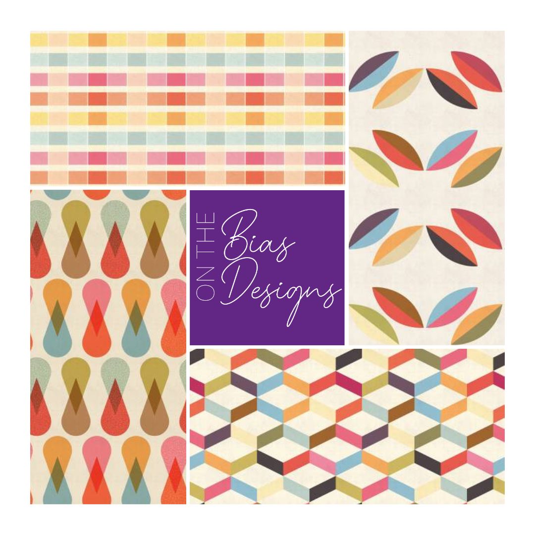 Retro Life fabric collection from Dandelion Fabrics is perfect as we head into summer.

#onthebiasdesigns #dandelionfabricandco #quilting #quiltfabric