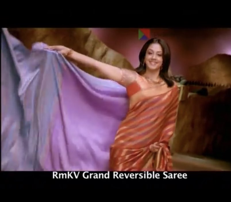 Still remember seeing for multiple times  her rmkv reversable saree ad.

How time flies 🥹 #jyothika #jyotika