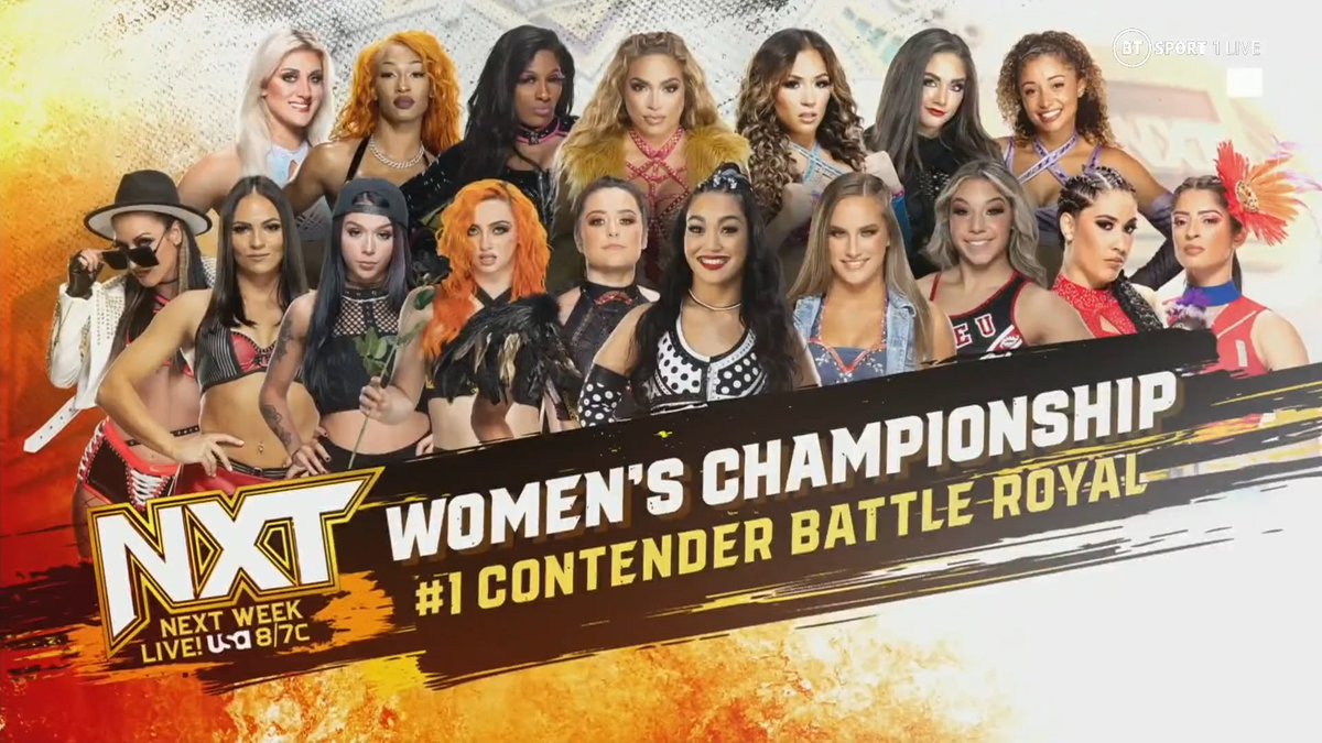 wweontnt's tweet photo. NEXT WEEK! BATTLE ROYAL! LET'S GO! 👑

#WWENXT https://t.co/QUEEJxVQIY
