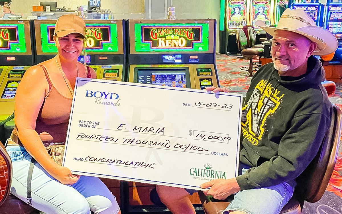 thecalcasino's tweet photo. CAN'T-BELIEVE-IT KENO HIT 
#AtTheCal 🌴

$4 down for TWO 7/7s scored this crew a cool $14K! 🤑 https://t.co/GGZwcmNxYd