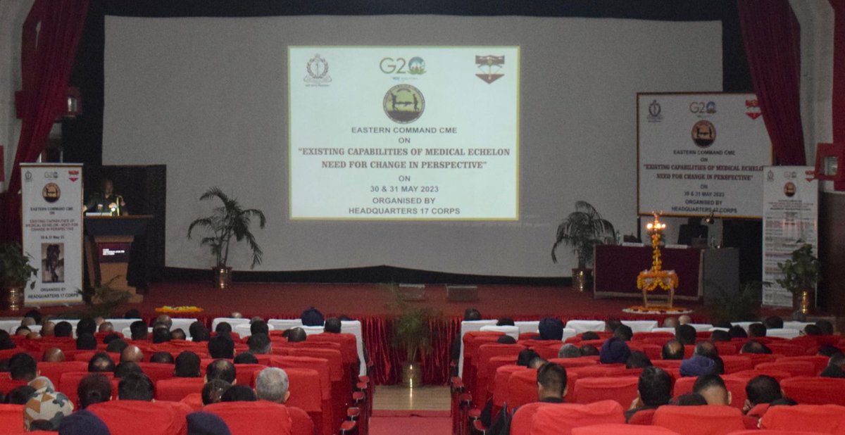 easterncomd's tweet photo. #IndianArmy
Unveiling the future of #MilitaryMedicine, a Comprehensive two days #EasternComd #CME Conference begins at #Panagarh. A vibrant blend of panel discussions, exhibitions and debates, all echoing the need for infusion of modern practices in the medical echelons.
#CombatMedicalSupport
@adgpi
@SpokespersonMoD