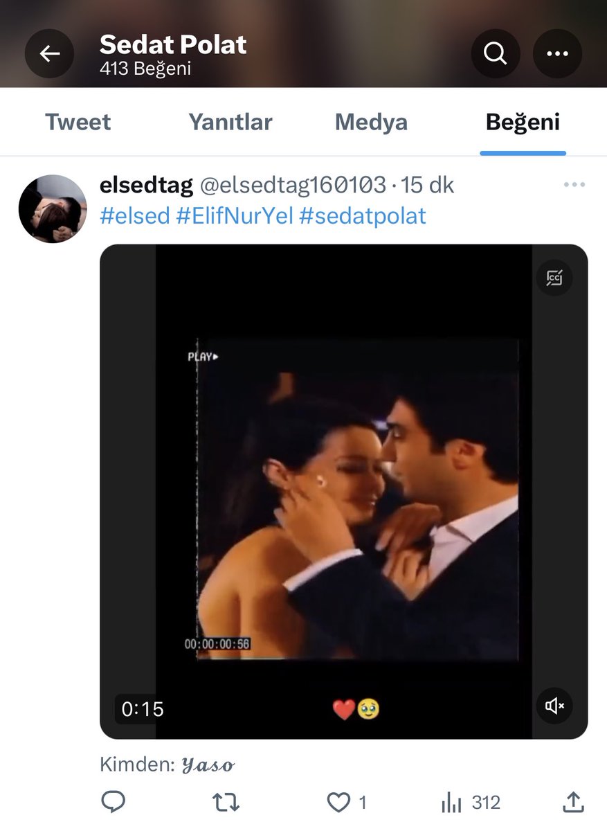 Gece gece aşka gelip ilk beğeniyi kapman şaka mı Sedat ahahahaha #sedatpolat #elsed