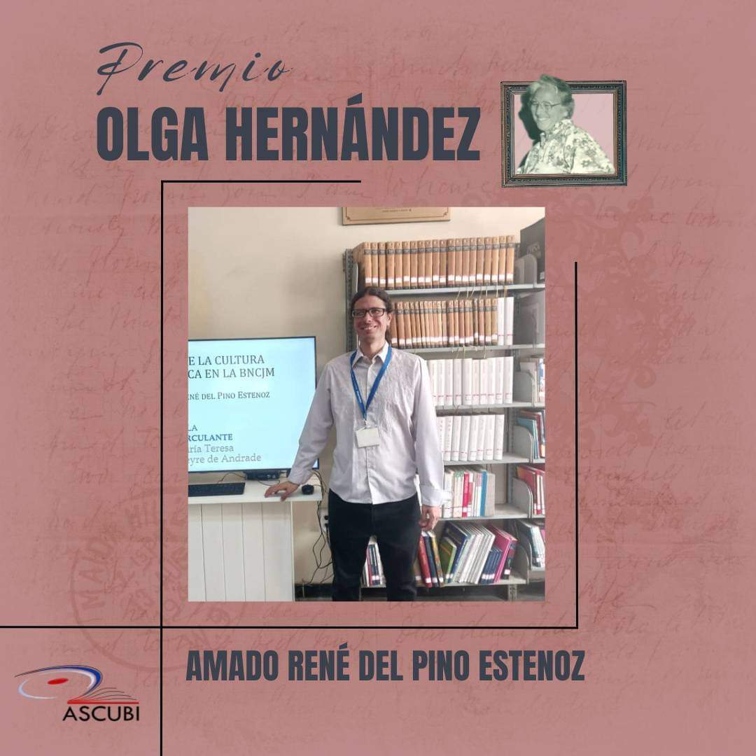 BiblioNacCuba's tweet photo. Premios ASCUBI 2023. Felicidades
#DíaDelBibliotecario #7J #BNCJM #ASCUBI https://t.co/6jCYalcn3h