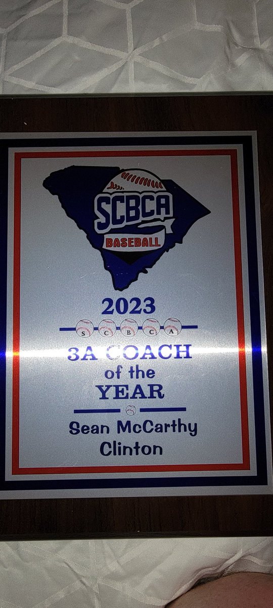 Voice4BigRed's tweet photo. Congratulations to Clinton High School Head Baseball Coach Sean McCarthy who was named the 2023 SC Baseball Coach’s Association 3A Coach of the Year… Well Deserved and Red Devil Nation is So Proud of you!! ⁦@ClintonHSSports⁩ ⁦@ClintonBSBL⁩ ⁦@ClintonHSGuide⁩ https://t.co/WagxOgpdvg