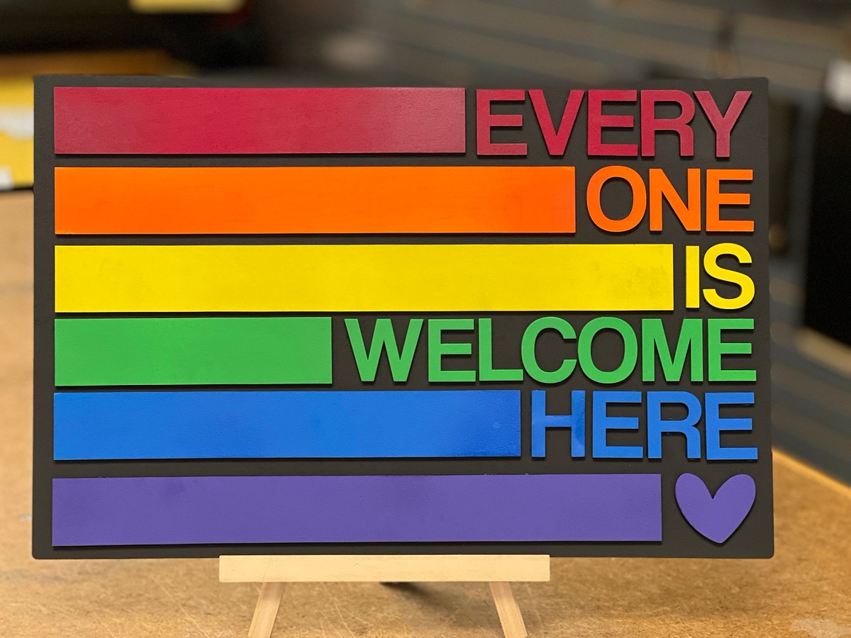 yoopertechgeek's tweet image. Excited to share the latest addition to my #etsy shop: Everyone is welcome here SVG Laser Ready File LBGTQ+ Pride Love is Love etsy.me/3oDykXa #kidscrafts #inspirationalsaying #loveislove #pride #equality #lbgtq #gaypride #rainbow #svglaserfilepride