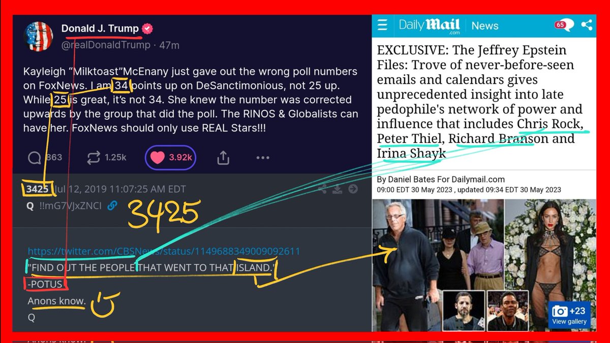 💥💥💥KABQQQQQM💥💥💥 🦅🇺🇸💥BOSS CRUMBS💥🇺🇸🦅 THE ODDS THAT AFTER THE EPSTEIN DUMP, TRUMP COMES OUT WITH: 34% 25% ##3425 twitter.com/CBSNews/status… 'FIND OUT THE PEOPLE THAT WENT TO THAT ISLAND.' -POTUS Anons know. Q 🦅🇺🇸Learn Our Comms🇺🇸🦅 H/T to @TheWoods530 👊😎🇺🇸