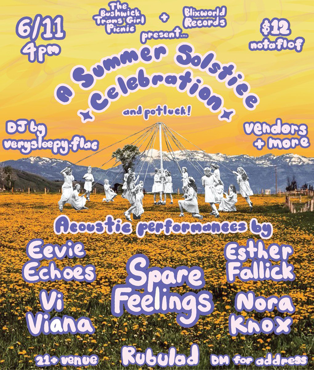blixweekend double header 🤯😤 6/10-6/11, @thefootlight + rubulad, celebrate pride month in nyc with these all-trans lineups 😈🏳️‍⚧️