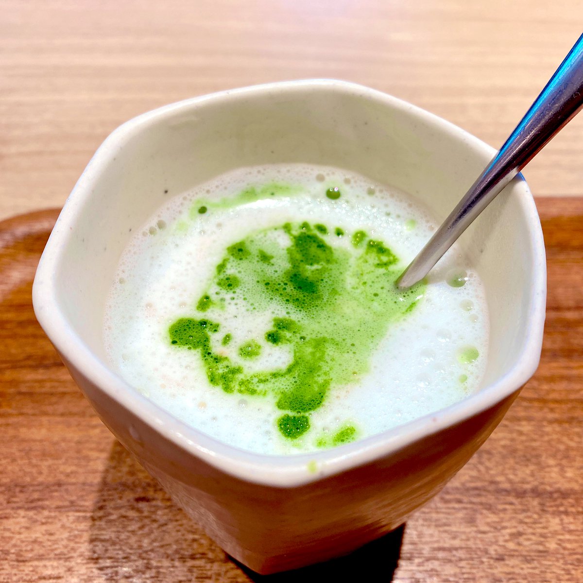nihaku's tweet photo. 黒糖抹茶ラテ。
#CHA10 https://t.co/rTWCkWdKFC