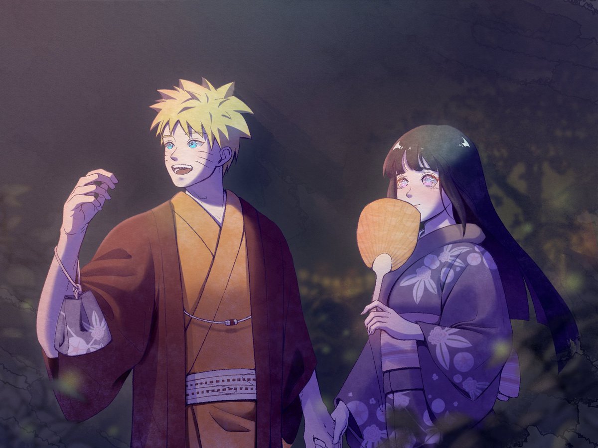 'Hold on me tight, okay Hinata? I'm gonna show you the best spot (for firework)!'🧡💜🎆🎆🎆
#NaruHina #ナルヒナ #summerfestival #fireworks