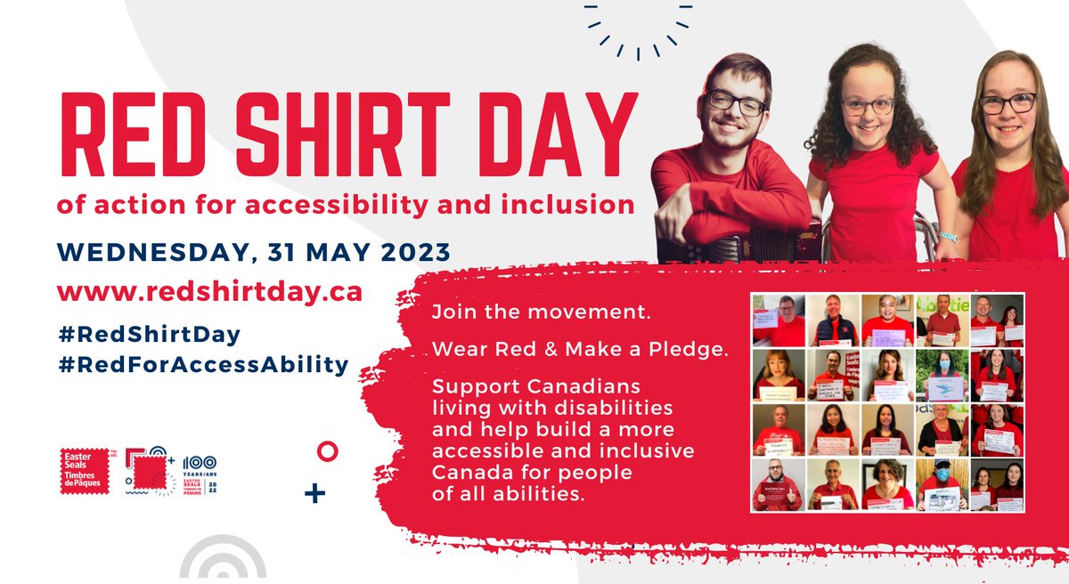 MrsVaudry's tweet photo. Tomorrow is RED SHIRT DAY! Students can show their support for people living with disability, celebrate the achievements and contributions of persons with disabilities, and pledge their commitment to helping create an accessible and inclusive Canada. @alcdsb_abos #RedShirtDay https://t.co/qeXgmRUB5e
