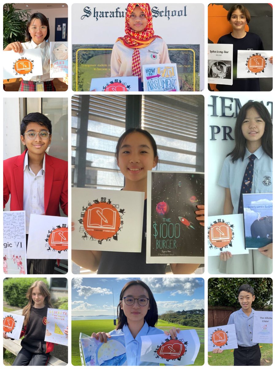 MathsStories's tweet photo. Our 2023 Young Mathematical Story Authors (#YMSAMaths) competition received entries from 745 students (8-15 yrs old) from 73 schools & homes in 12 countries! You can read winning, shortlisted and longlisted entries for each of the two age categories here: https://t.co/S7FtFDZpUc https://t.co/nLYatzr7tj