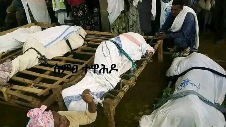 merejatv's tweet photo. አርሲ አሰላ ገጠር ቀበሌ ልዩ ስሙ ዴራ አማኑኤል የሚባል ቤተክርስቲያን ኦነግ ሸኔ ገብቶ ሁለት ቄሶችን፣ ጥበቃውንና አንድ ምእመን በአጠቃላይ 4 ንፁሃንን በገጀራ አርደው የቤተክርስቲያኗን ንብረት  ዘርፈው ሄደዋል። #JusticeForEthiopia https://t.co/NHxxYFgfBr
