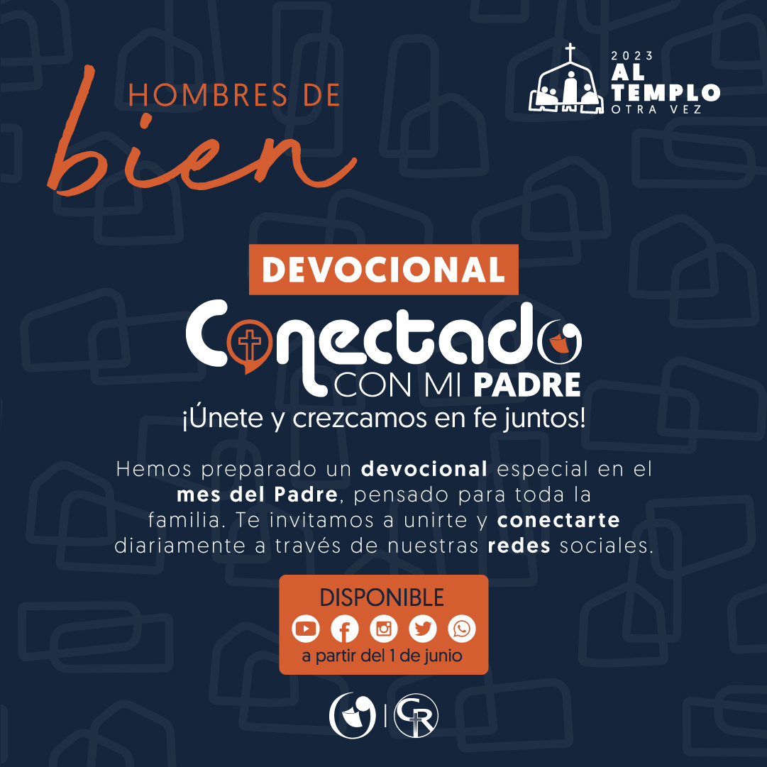 CasaRocaHombres's tweet photo. Hemos preparado un devocional especial en el mes del Padre, pensado para toda la
familia. Te invitamos a unirte y conectarte diariamente a través de nuestras redes sociales.

#Devocional #Iglesia #CasaRocaBogotá #CasaRocaHombres https://t.co/aNsuZToIcA