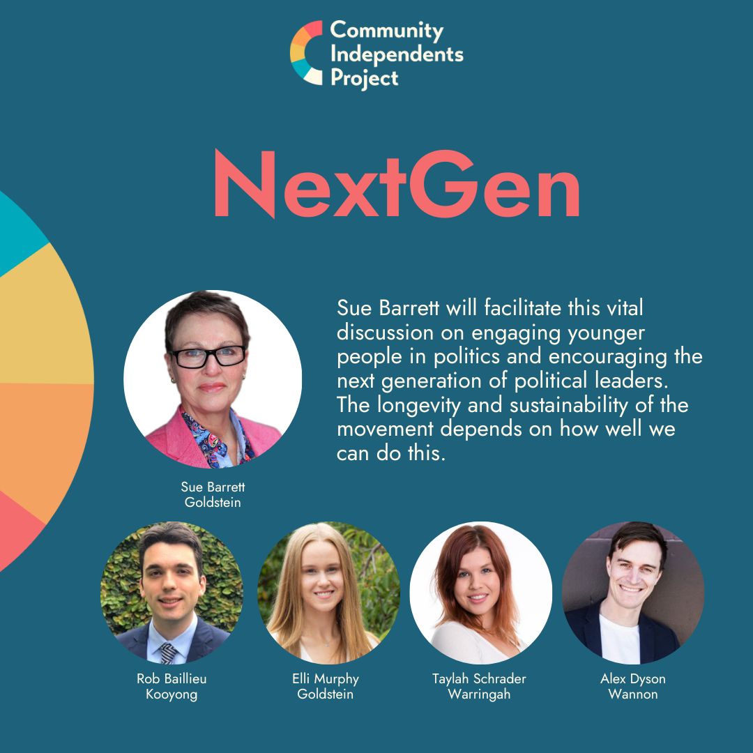 #CIPConvention2023 7/8 A leader can be any age. NextGen are the future of the people-powered Community Independent movement. Hear their take on politics now.
communityindependentsproject.org/convention-2023
#GetPolitical #PayingItForward #CommunityAction #CommunityPolitics #AusPol