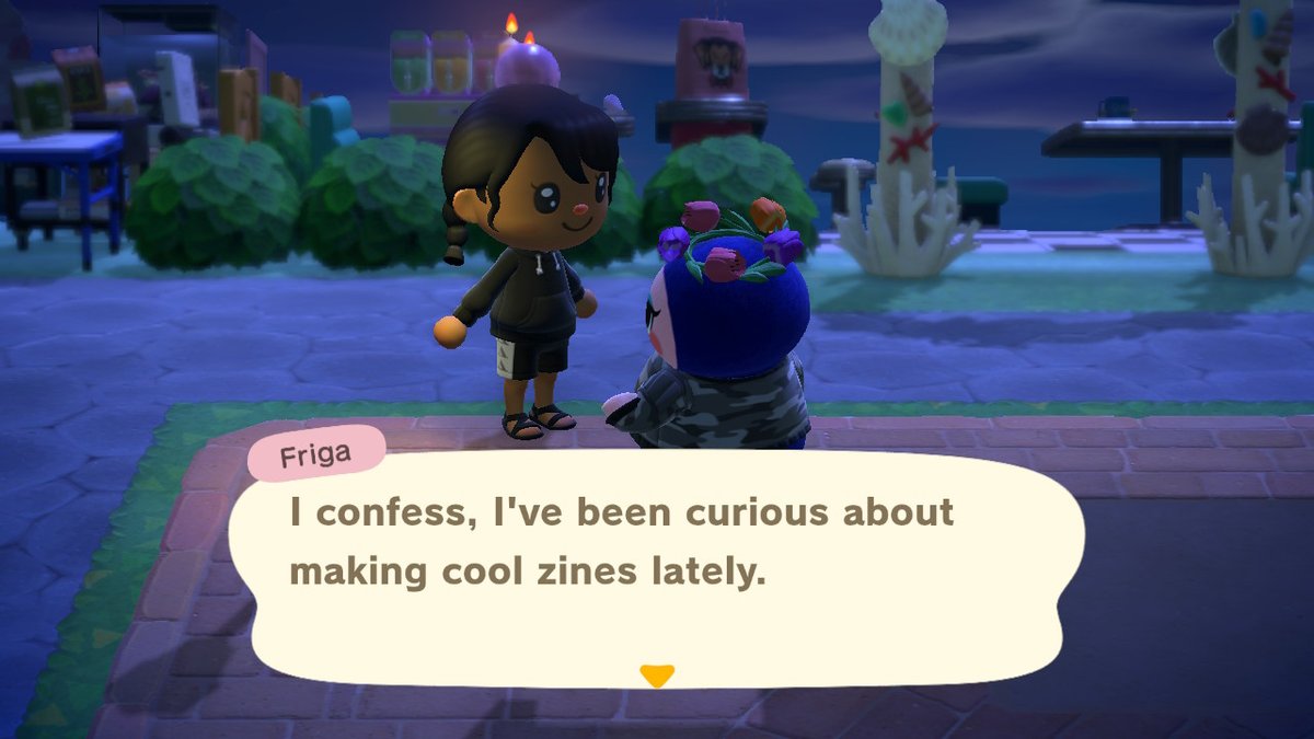 i'd totes read her zines #AnimalCrossing #ACNH #NintendoSwitch