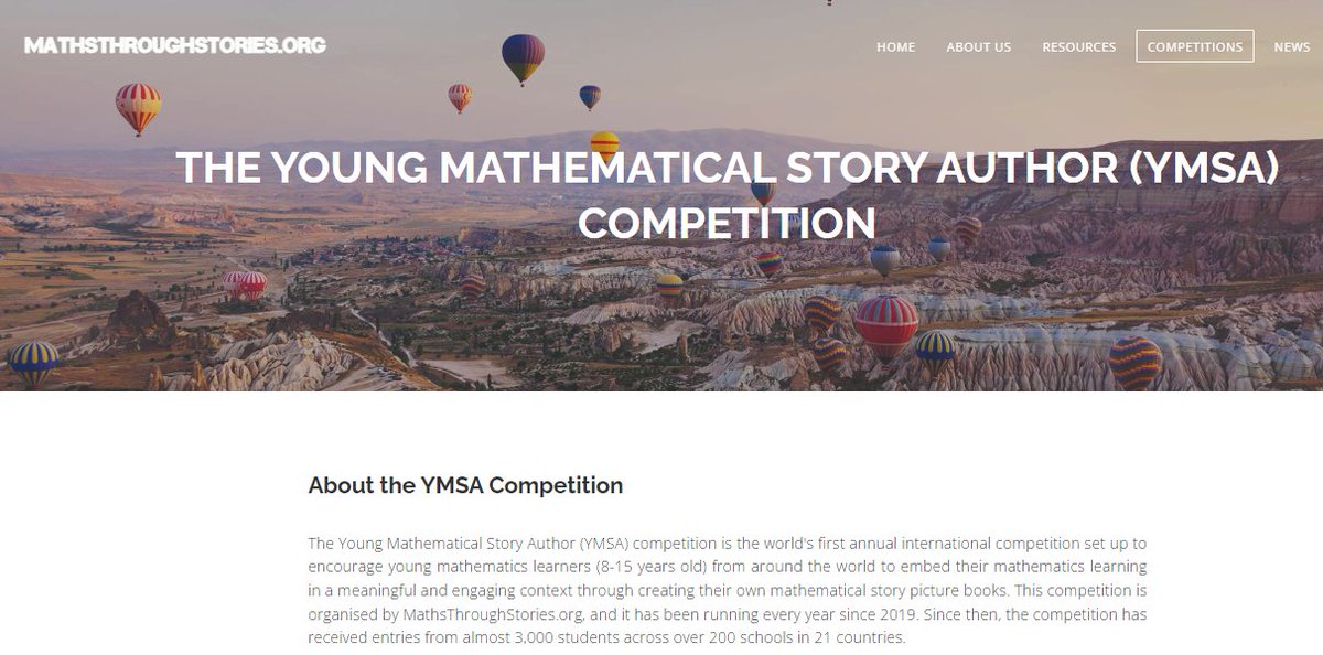 MathsStories's tweet photo. Pleased to announce the winner of our 2023 Cindy Neuschwander Award (part of our Young Mathematical Story Authors competition) is Sophie Han (12 years old) from Taipei European School (Taiwan) for her 'The $1000 Burger' entry
https://t.co/S7FtFDZpUc #YMSAMaths 👏👏👏 https://t.co/LgogsTg4jJ