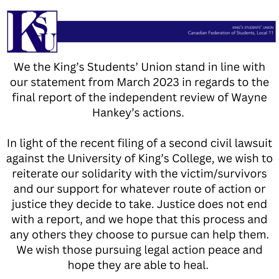 King’s Students’ Union tweet media