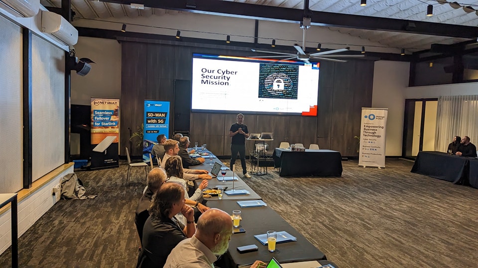 NetVaultAus's tweet photo. Thrilled to be back at the Melbourne SMB IT Pro meeting this week after years of restrictions and lockdowns. It was an incredible turnout! We proudly presented our exciting Covid-era projects to our VIC channel partners. 
Shoutout to the amazing prize winners of the night. https://t.co/OrvGsS9uFZ