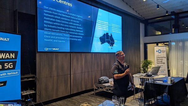 NetVaultAus's tweet photo. Thrilled to be back at the Melbourne SMB IT Pro meeting this week after years of restrictions and lockdowns. It was an incredible turnout! We proudly presented our exciting Covid-era projects to our VIC channel partners. 
Shoutout to the amazing prize winners of the night. https://t.co/OrvGsS9uFZ