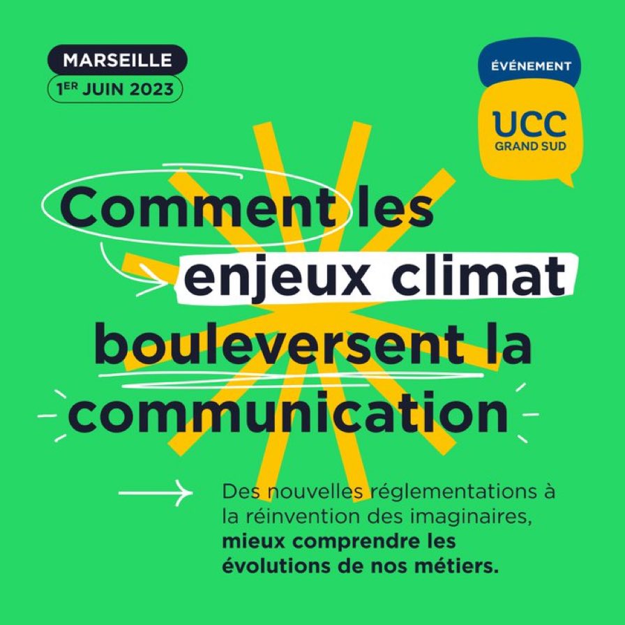 Septlieux's tweet image. Conférence ce jeudi à Marseille. #communication #Climat #responsable