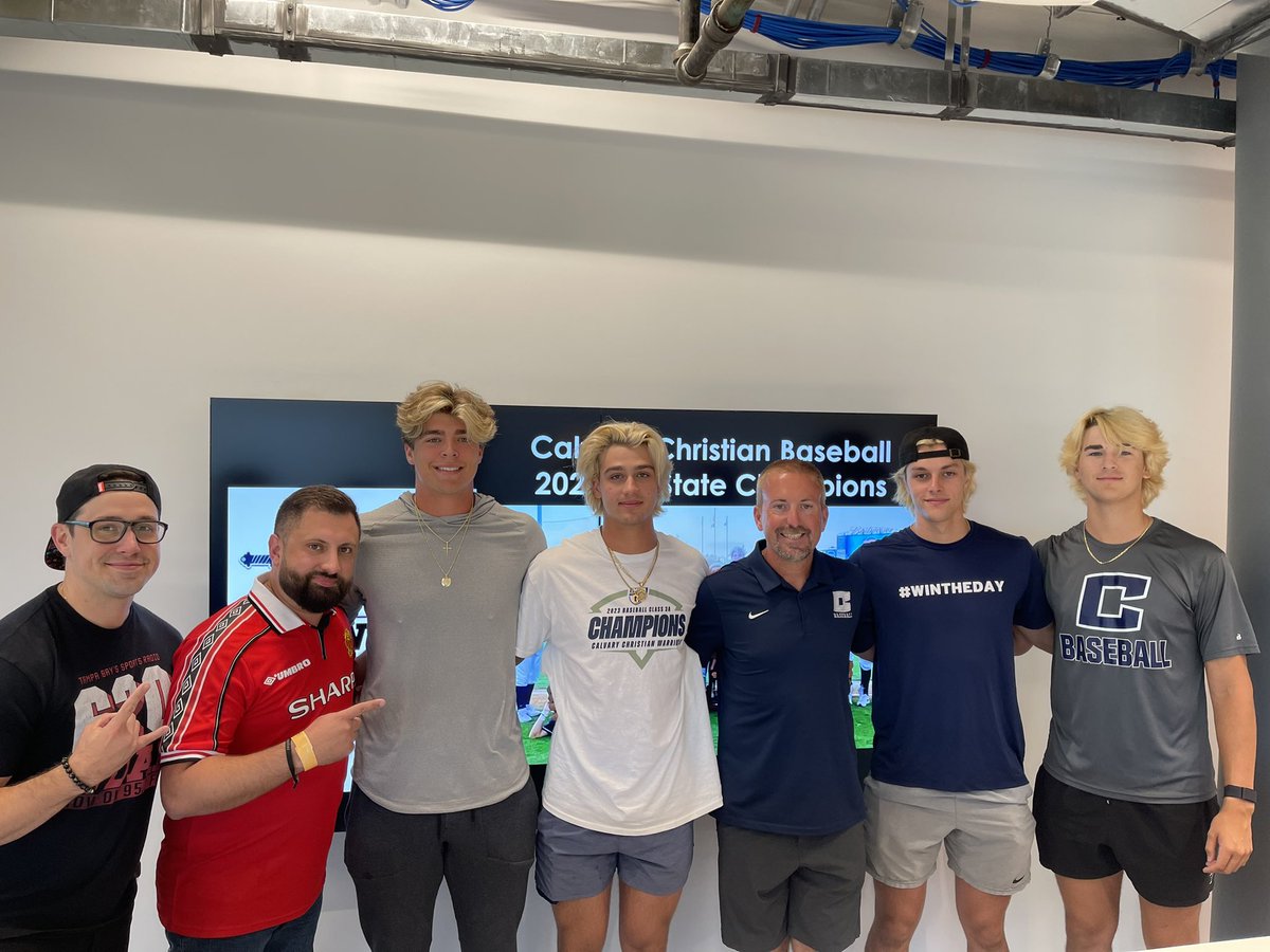 Calvary Christian Baseball (@calvary_bb) on Twitter photo Thank you for having us in studio today! 2023 State Champions! <a href="/SportsCalvary/">Calvary Christian HS</a>
<a href="/jayRecher/">Jay Recher</a>
<a href="/ZacOnTheMic/">𝗭𝗮𝗰 𝗕𝗹𝗼𝗯𝗻𝗲𝗿🎙</a>
<a href="/Hotmicjon/">Jon Dugas</a>
@JayAndZWDAE Thank you for having us in studio today! 2023 State Champions! <a href="/SportsCalvary/">Calvary Christian HS</a>
<a href="/jayRecher/">Jay Recher</a>
<a href="/ZacOnTheMic/">𝗭𝗮𝗰 𝗕𝗹𝗼𝗯𝗻𝗲𝗿🎙</a>
<a href="/Hotmicjon/">Jon Dugas</a>
@JayAndZWDAE
