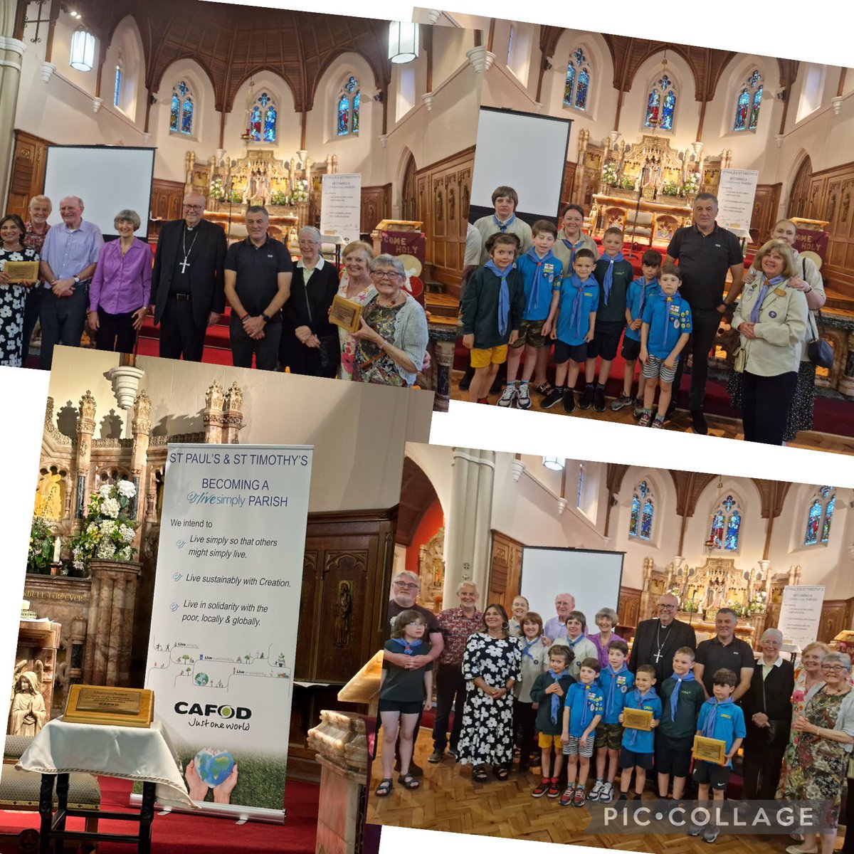 A lovely evening at the presentation of @CAFOD LiveSimply Award to St Paul’s & St Timothy’s by Archbishop Malcolm.
Well done to all involved in securing this prestigious award for all the fantastic community efforts outlined tonight👏👏
#WestDerby