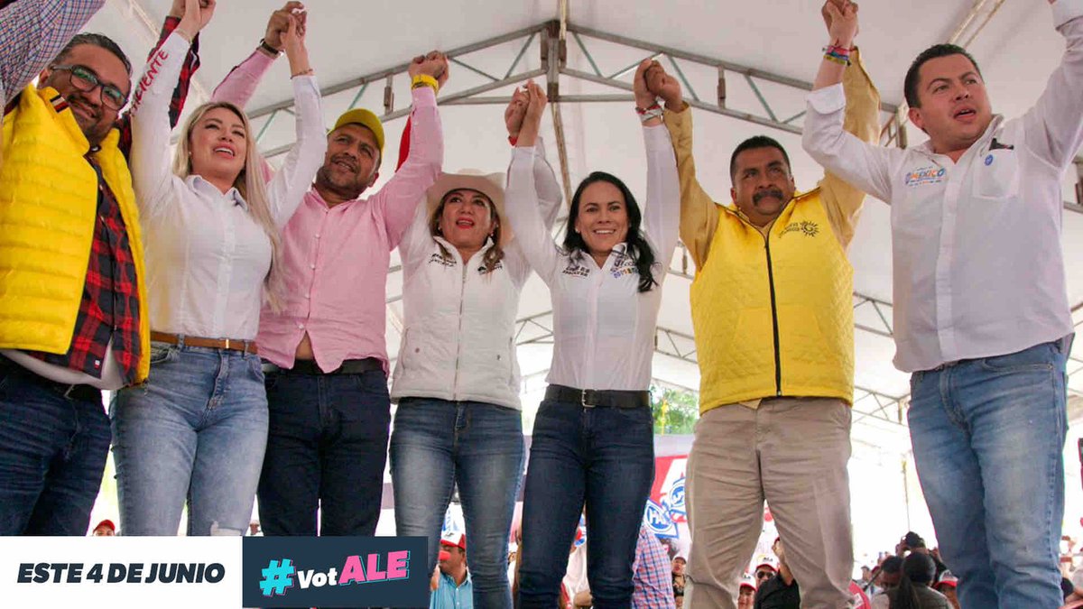 AlejandraDMV's tweet photo. La Ruta de la Reconciliación se volvió invencible gracias a los miles de valientes de #Tepetlaoxtoc y de todo el #Edoméx que ya se sumaron. ¡Unidos escribamos una nueva historia para nuestras familias este 4 de junio! #AleGobernadora. #ALaVictoriaConAle #VamosAGanar #VotALE https://t.co/0XEzExCtYO