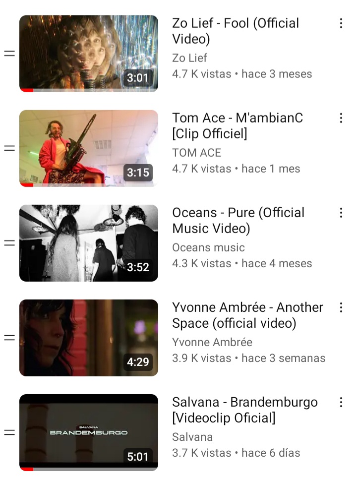 ¡Hola!
Esta es la.segunda parte (o sea, del video 21 al 40) de los 100 videos oficiales estrenados en 2023 que publiqué en Facebook. Están ordenados de mayor a menor según la cantidad de vistas tuvieron en Youtube.
Chequealos cliqueando este link: youtube.com/playlist?list=…