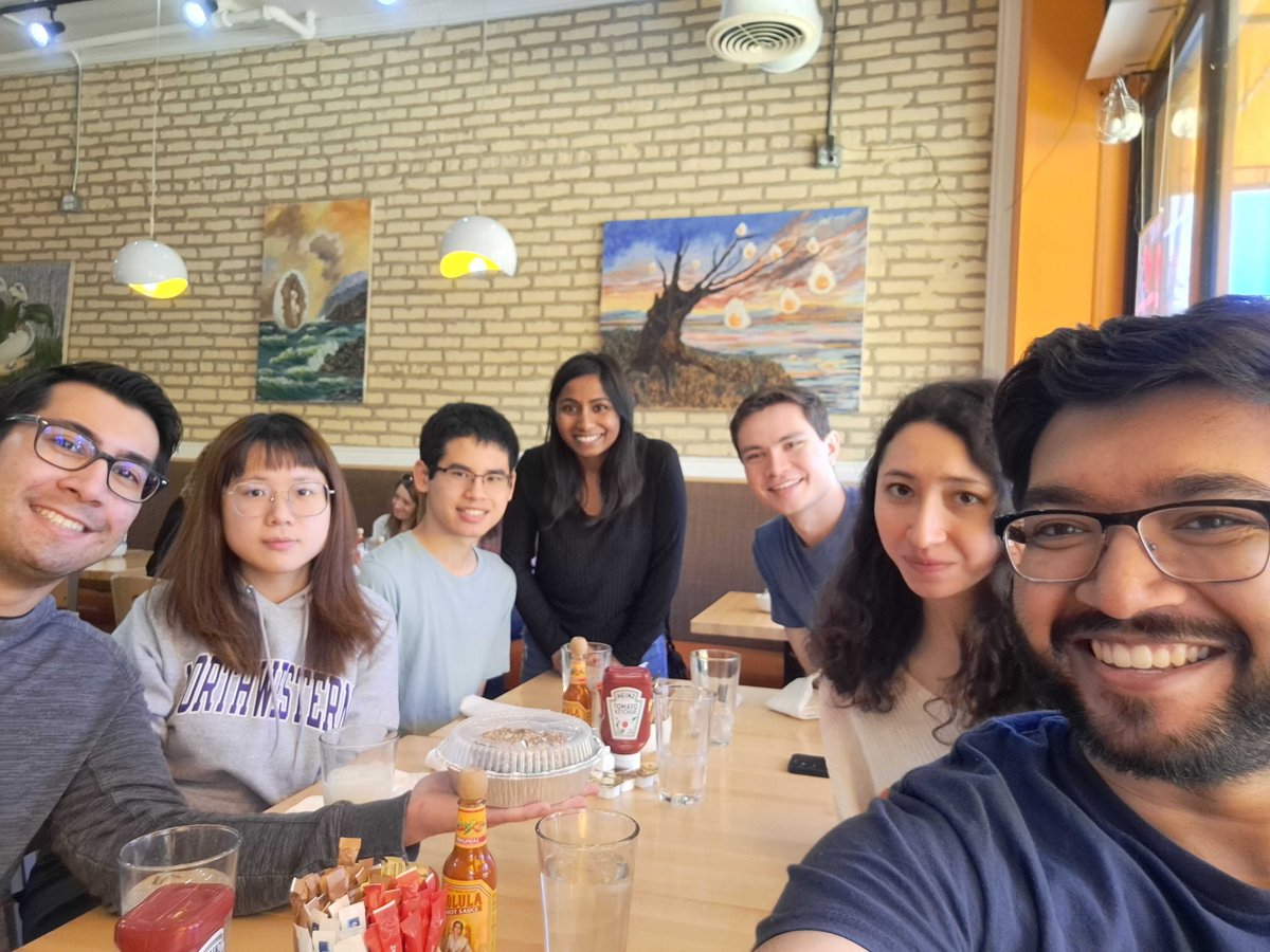Warmer weather now for brunch and we are looking forward to seeing Yoshita again after she finishes her internship this summer at Rivian!