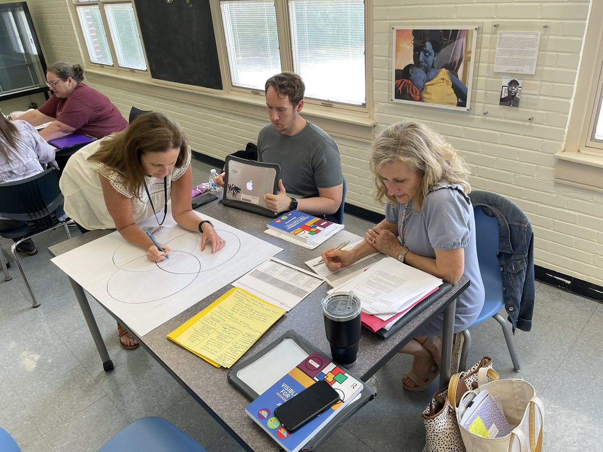 smithno2's tweet photo. The @LexingtonOne instructional elements design team is deep in the work of comparing/contrasting instructional frameworks! I cannot wait to see what we create this summer! #Lex1ShoutOut https://t.co/E7ga4rEj25