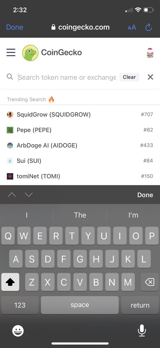 #SquidGrow is top trending on <a href="/coingecko/">CoinGecko</a> in search 

This community and team seem #unstoppable