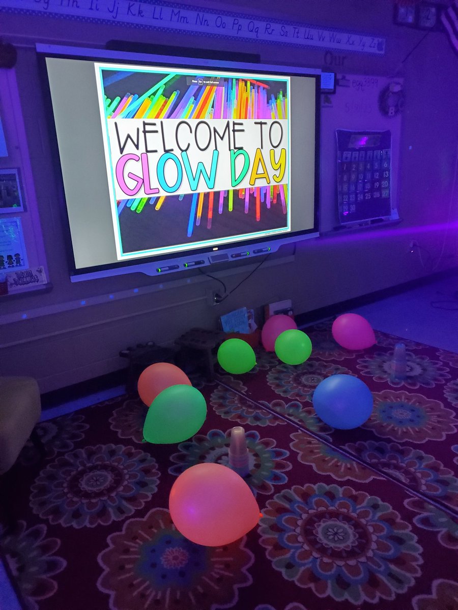 Happy Glow Day! Today, we had a fun time playing games, shining our highlighters, and learning about fireflies! Only two more days with my looping friends! #OakFlatProud #BSSDProud
