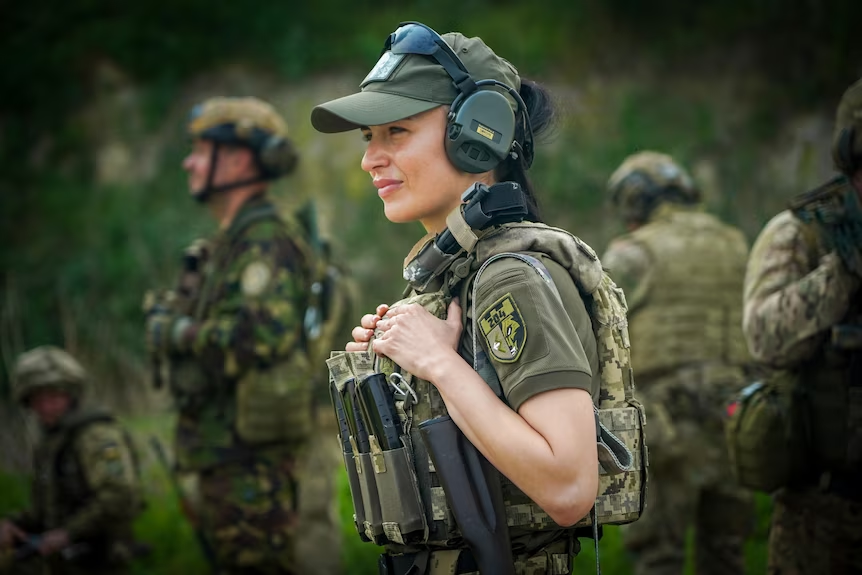 Lawyer and mother Olha Bihar, call sign 'Witch,' joined Ukraine's army with her brother and mother the day after Russia's full-scale invasion and fought for five months at Bakhmut as the junior lieutenant in command of a mortar unit in the 241st Territorial Defense Brigade

'In…