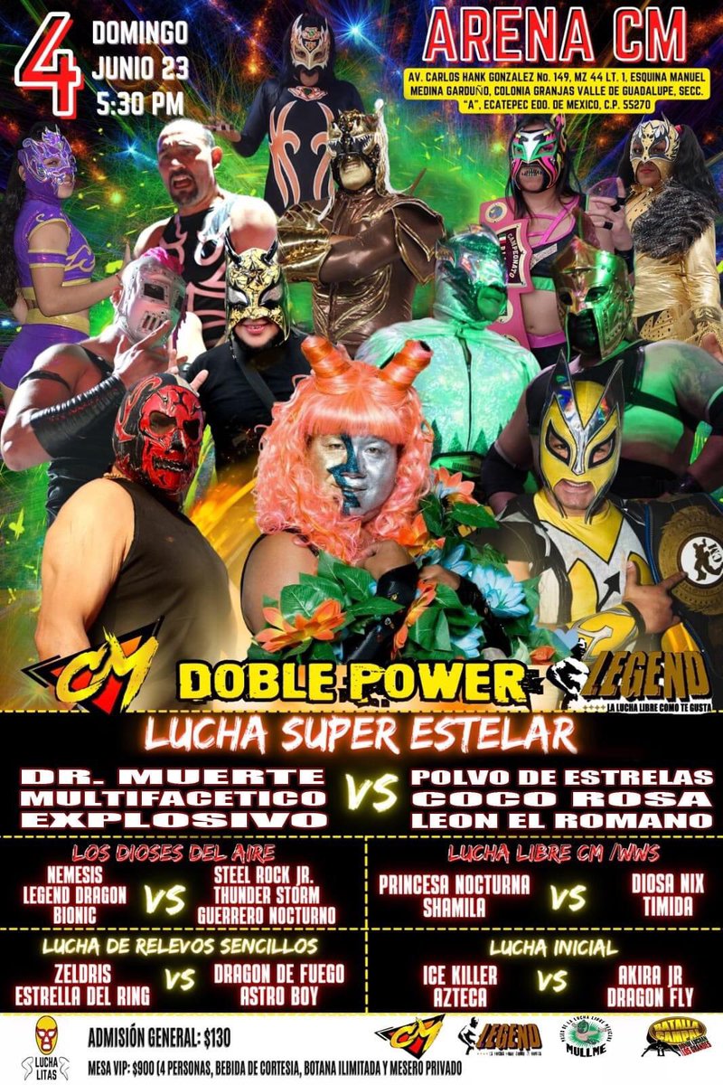 #LuchaLibre #LuchaLibreMexicana próximos eventos.