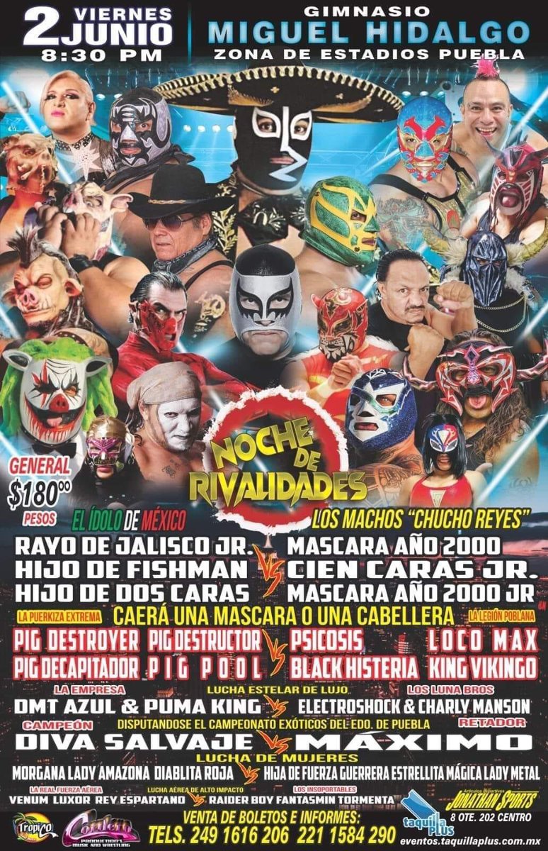 #LuchaLibre #LuchaLibreMexicana próximos eventos.