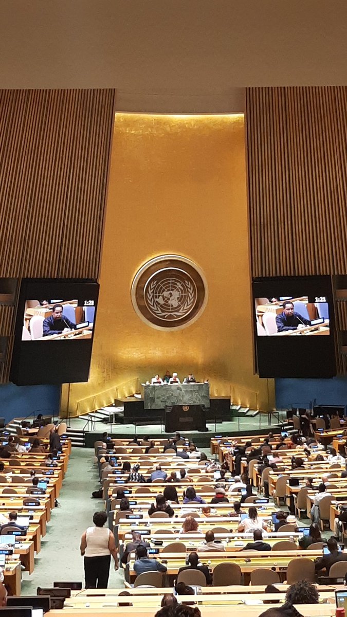 We are live from the UN General Assembly discussing global reparations! <a href="/UN/">United Nations</a> #pfpad2023