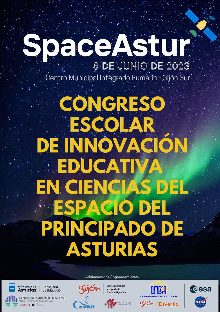 Desde el Colegio de Cabueñes en Gijón, nos dan las primeras pistas para el evento... 👉📡sites.google.com/view/caburadio…  su radio escolar es vehículo entre los colegios del #congresoSpaceAstur #delEspacioalAula
<a href="/Educastur/">Consejería de Educación</a>
<a href="/EseroSp/">ESERO Spain</a>
#climatedetectives