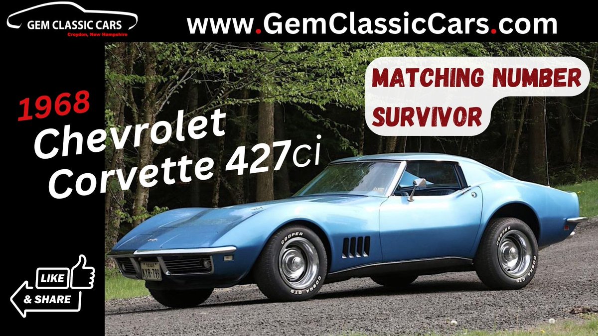 Exceptional‼️ 1967 Chevy Corvette L88 Tribute for sale at Gem Classic Cars: gemclassiccars.com/cars/1967-chev…
#corvette #CarsAndCars #carforsale #classiccar