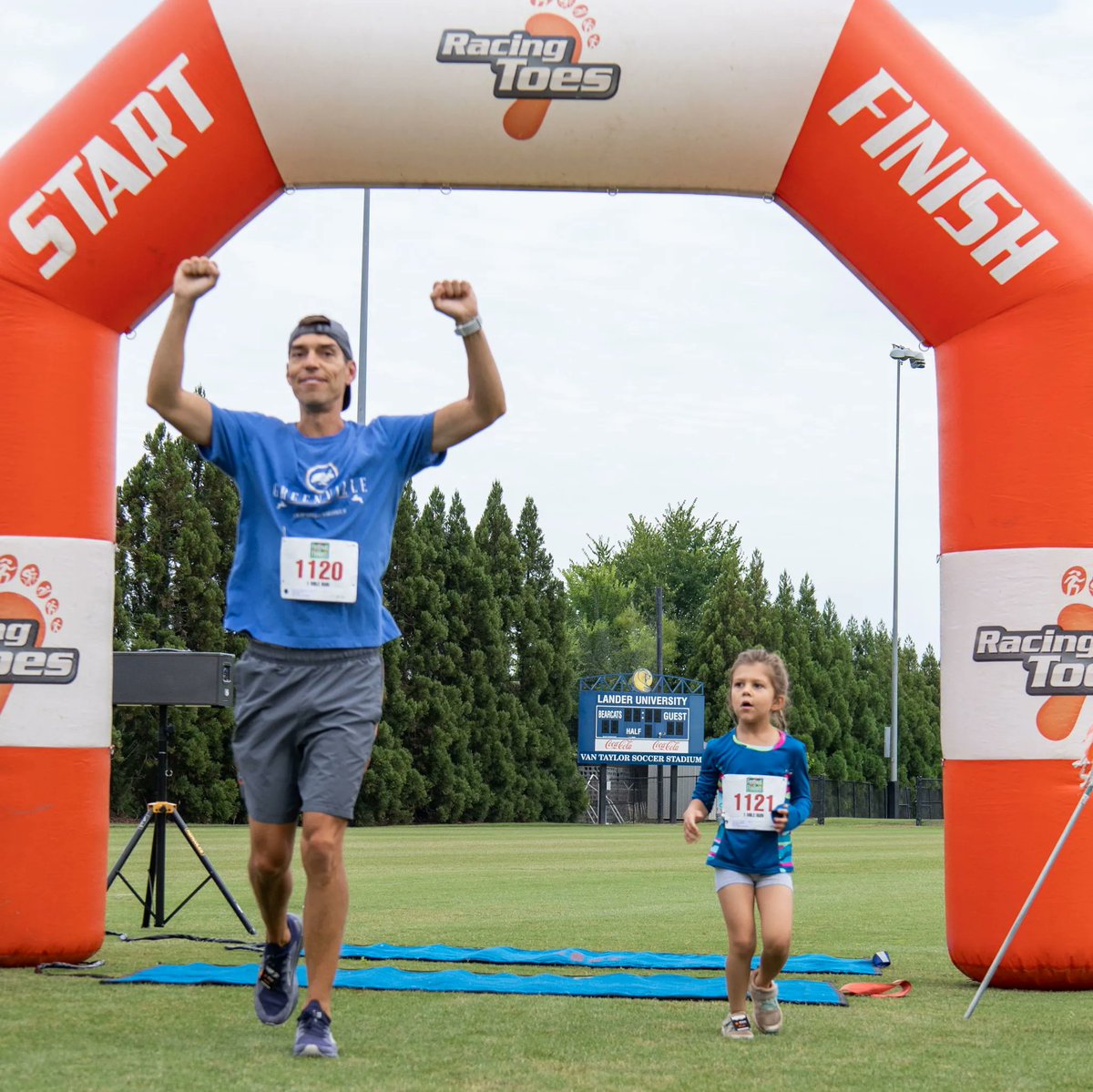 🌸🏃‍♀️ Who's ready to cross our Flower Power 5K finish line?🏁🌸 New Location in Uptown Greenwood  🎉 New Course 🏃🏻‍♂️ Sign up today! 👉 buff.ly/43sCNv7 
#YourSummerFunStartsHere #FlowerPower5K
