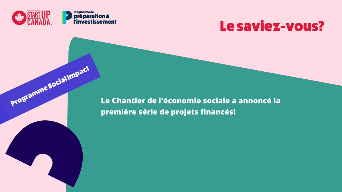 Startup_Canada's tweet photo. Le @ChantierES a récemment annoncé une liste de projets financés, consultez la liste complète ici : https://t.co/LMr3F8tkXh.
#IRProgram #ProgrammePI https://t.co/D6ZFsOjDws