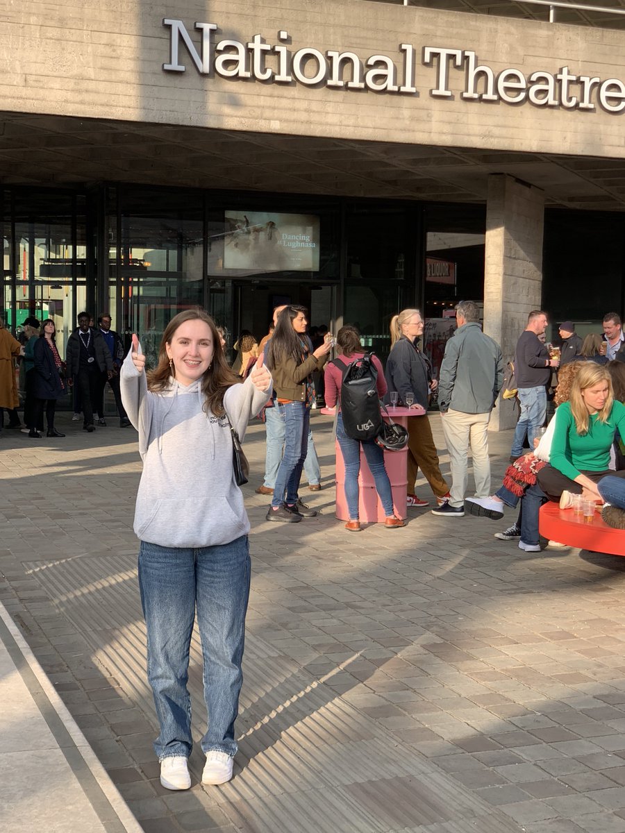WizRichardson's tweet photo. Been lucky enough to perform at the National Theatre but have never actually seen a show - until now! Bucket list ✅ @NationalTheatre #DancingAtLughnasa https://t.co/o0B2gPB74K